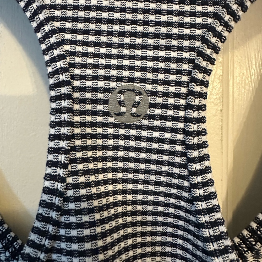 Lululemon CBR Racerback Inkwell Blue & White Tank Top Size 4 - Picture 4 of 7